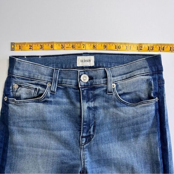 Hudson Jeans Midrise Tilda Crop Cigarette Women’s Size 27 Hem Side Detail Denim - Picture 7 of 14